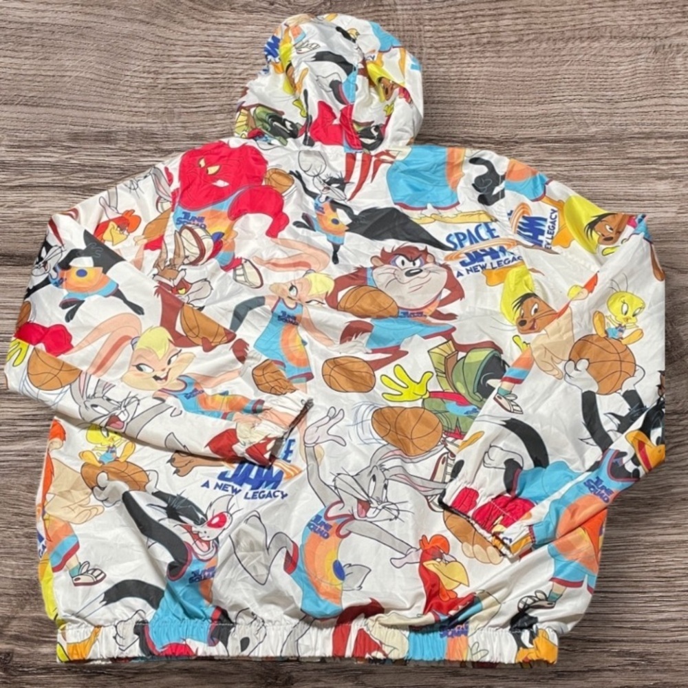 Looney Tunes space jam windbreaker Size Medium - Picture 5 of 9